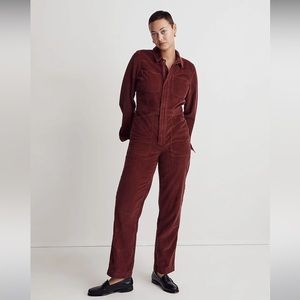Madewell Corduroy Belted Jumpsuit